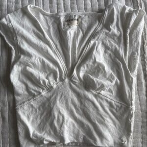 We the free v neck cropped shirt